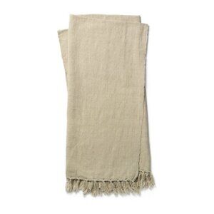 Ellen DeGeneres Blanket By‎ Loloi Brody Ivory Heavy Linen Cotton Blend Throw